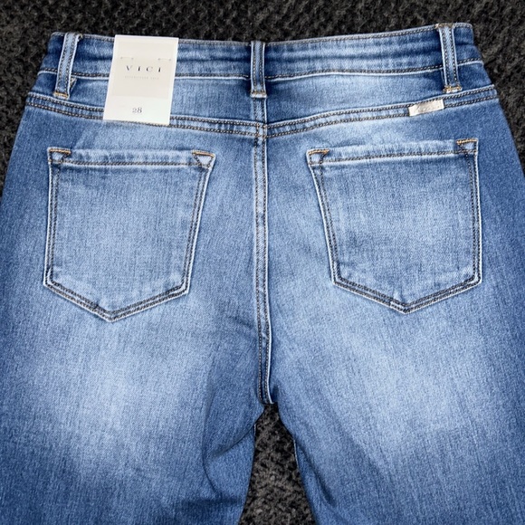 Vici For Kancan Light Wash Distressed Jeans NWT - Picture 7 of 15